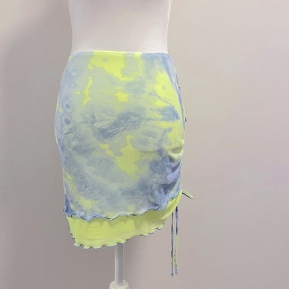 NWT wild fable tie dye micro mesh mini skirt - Picture 1 of 5